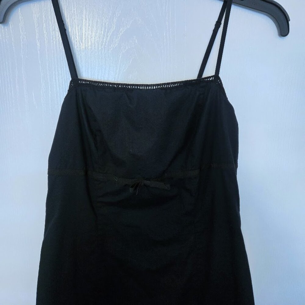 Express dark navy sundress with embroidery Size 5/6 - Picture 2 of 7